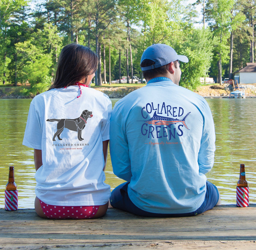 Southern Quail: Long Sleeve T-Shirt - Steel Blue