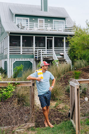 Tiki Happy Hour: Swim Trunks - Navy